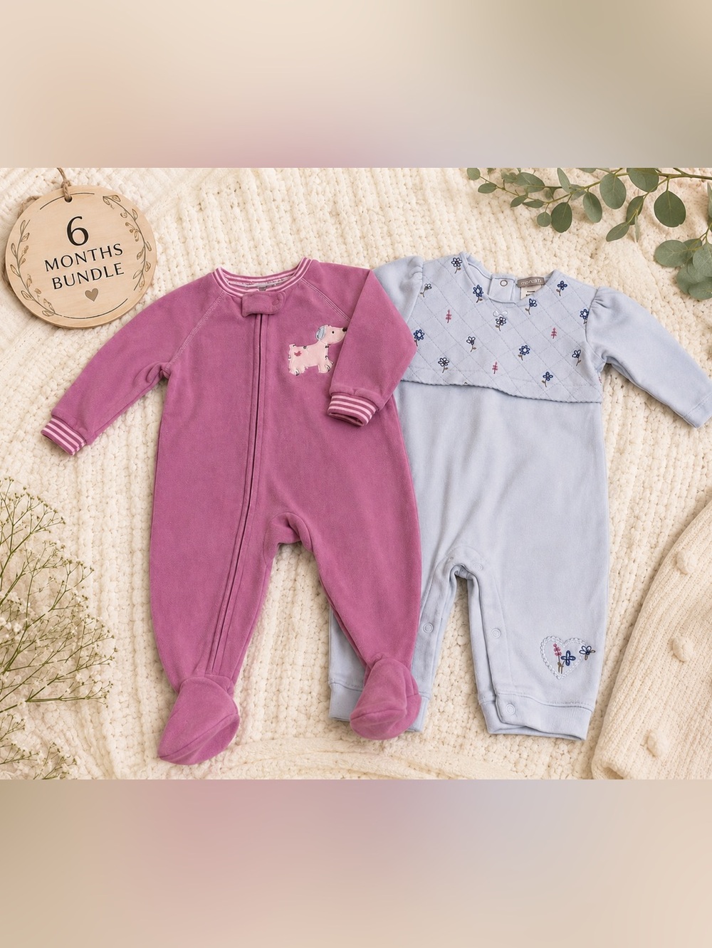 Lot Of 2 New With Tags Carter's Baby Girl Outfits, Both Size 6
Months